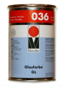 Краска Marabu Glasfarbe GL №3321 036 (Красная киноварь)